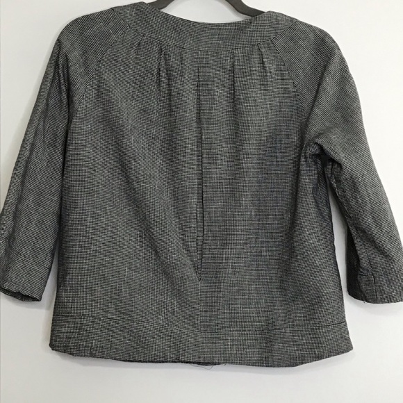 Michael Kors blazer XS jacket black white plaid - Picture 2 of 6